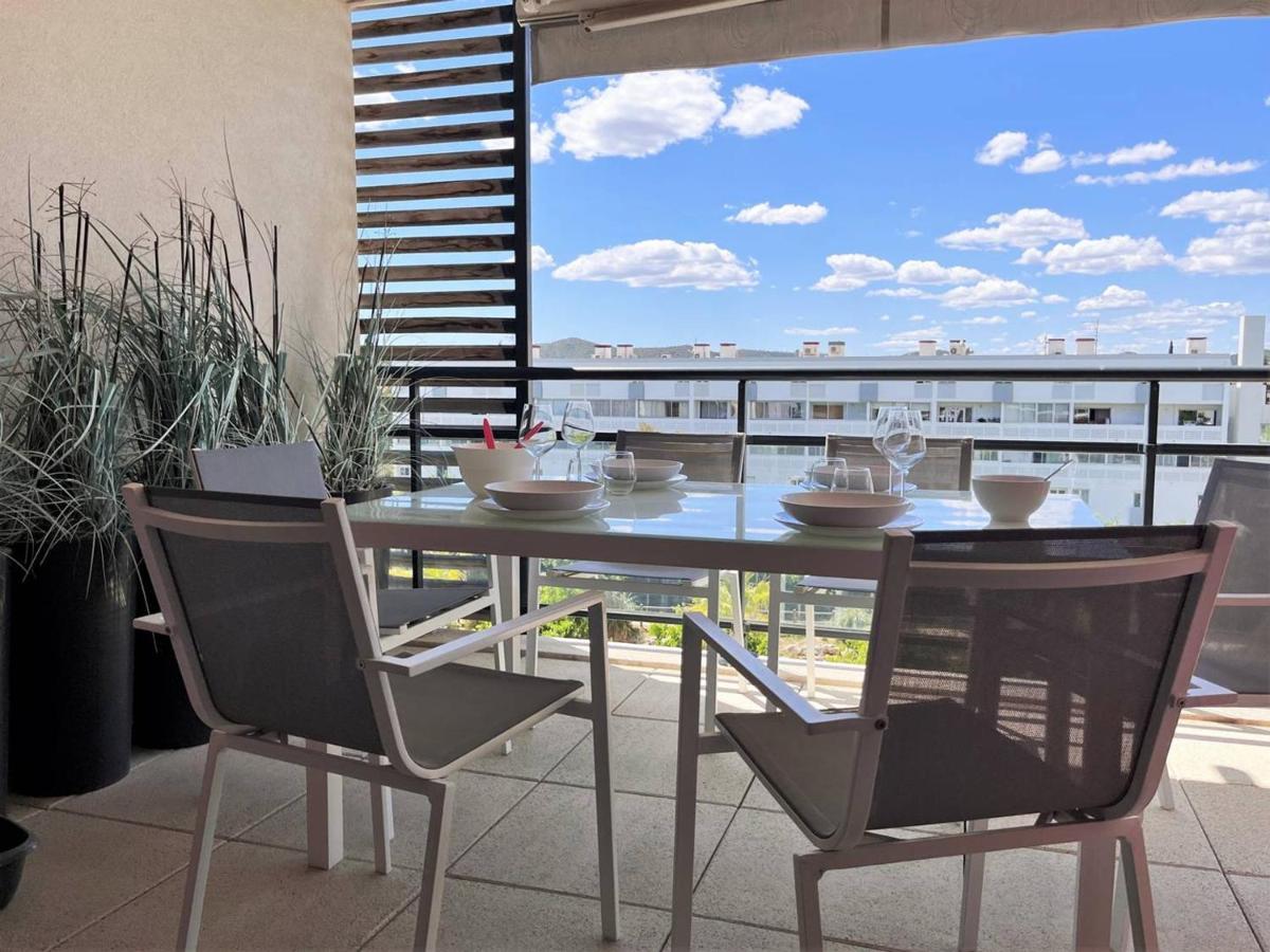 Charmant T2 Climatise Avec Grande Terrasse, Piscine Et Parking Privatif, Proche Plage Et Commerces. - Fr-1-251-441 Le Lavandou Εξωτερικό φωτογραφία